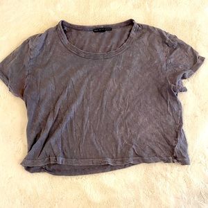 Truly Madly Deeply grey Uber-soft crop top